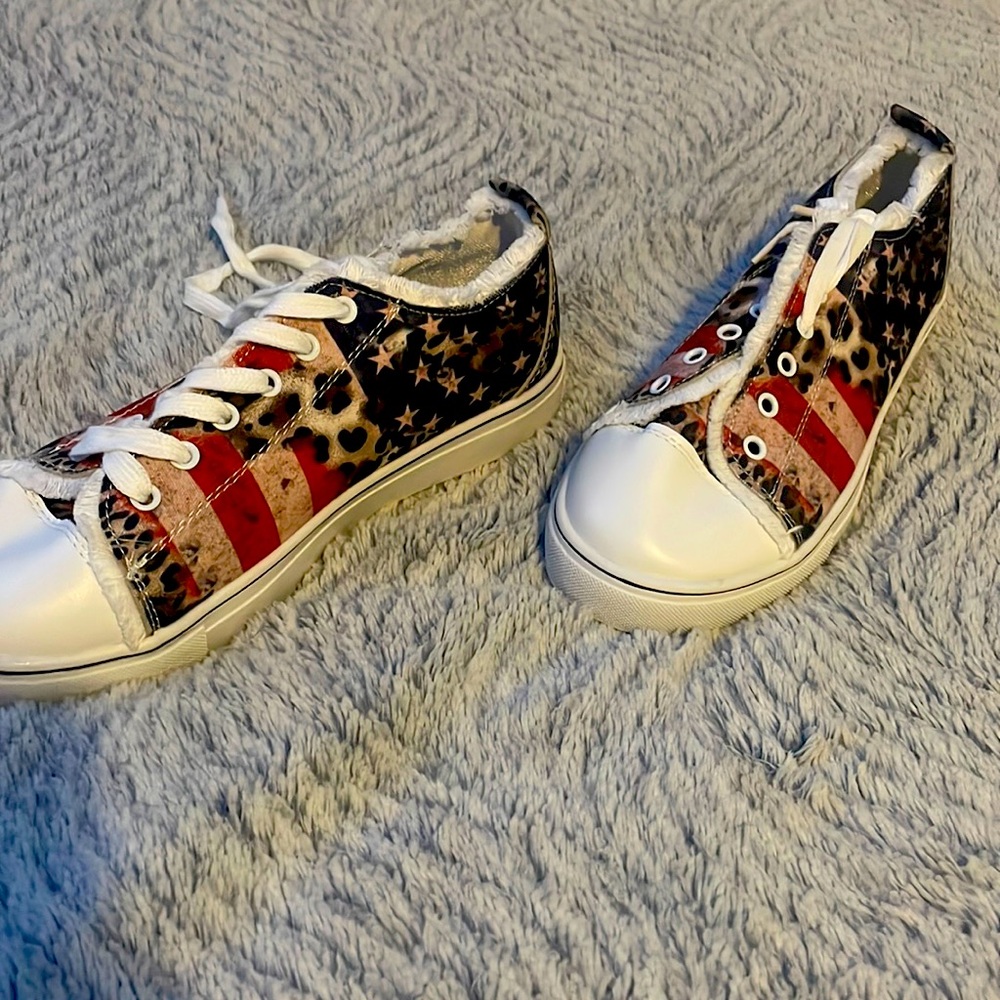 America leopard print sneakers